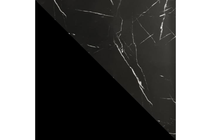 Vaatekaappi Peileillä Marmesa 100 cm Marmorikuvio - Musta - Säilytys - Vaatesäilytys - Vaatekaappi
