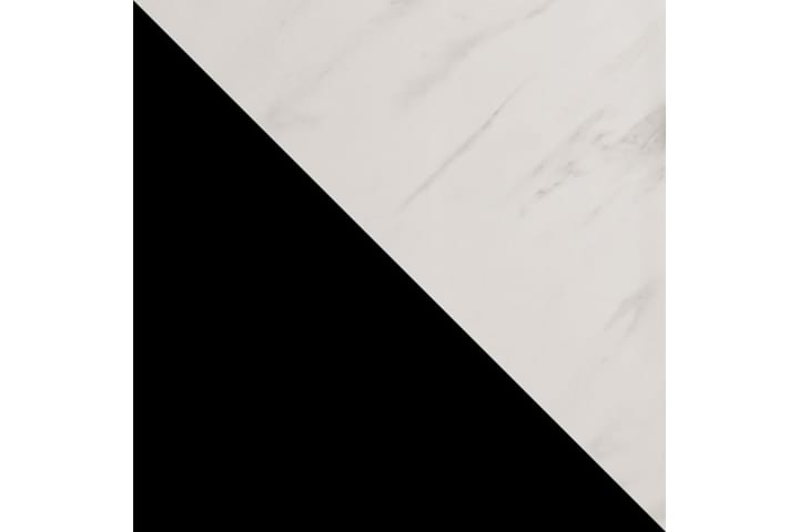 Vaatekaappi Peileillä Marmesa 180 cm Marmorikuvio - Musta/Valkoinen/Kulta - Säilytys - Vaatesäilytys - Vaatekaappi