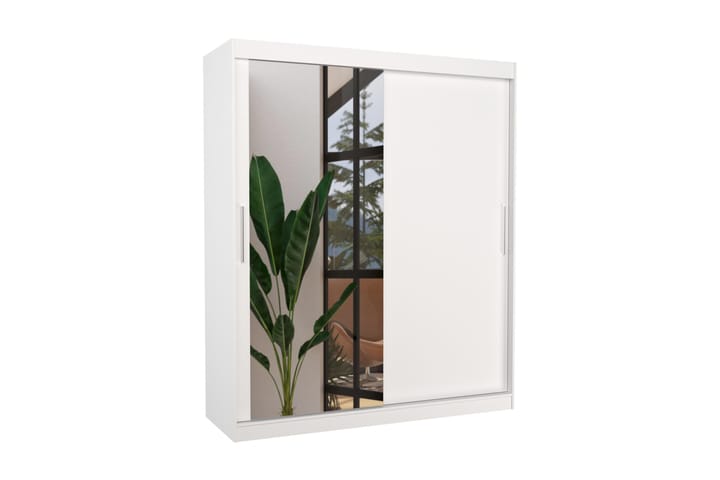 Vaatekaappi peilillä Tormeno 180x215 cm - Säilytys - Vaatesäilytys - Vaatekaappi - Vaatekaapin ovi - Vaatekaapin liukuovi