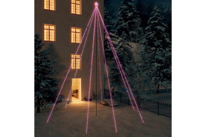 Joulukuusen valot sisä-/ulkokäyttöön 1300 x LED värikäs 8 m - Monivärinen - Sisustustuotteet - Joulukoristeet & juhlakoristeet - Joulukoristeet - Tekokuusi