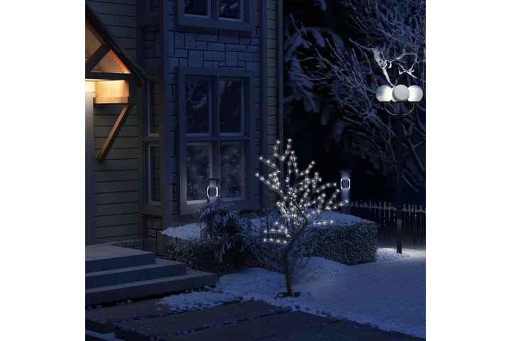 Joulukuusi 128 kylmän valk. LED-valoa kirsikankukka 120cm - Sisustustuotteet - Joulukoristeet & juhlakoristeet - Joulukoristeet - Tekokuusi