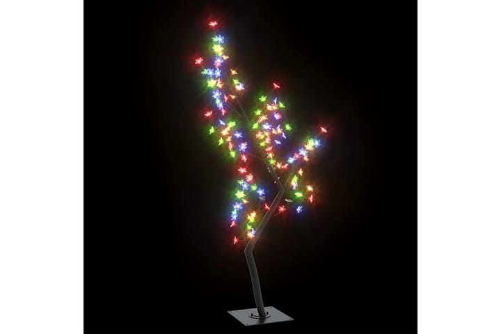 Joulukuusi 128 värikästä LED-valoa kirsikankukka 120 cm - Musta - Sisustustuotteet - Joulukoristeet & juhlakoristeet - Joulukoristeet - Tekokuusi