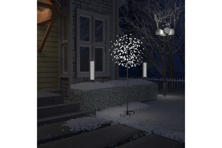 Joulukuusi 200 kylmän valk. LED-valoa kirsikankukka 180cm - Huonekalut - TV- & Mediakalusteet - TV-kalustepaketti