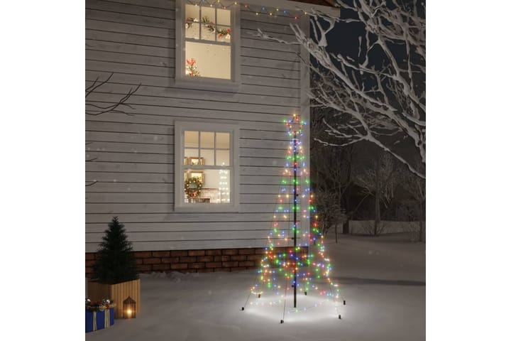 Joulukuusi piikillä 200 moniväristä LED-valoa 180 cm - Sisustustuotteet - Joulukoristeet & juhlakoristeet - Joulukoristeet - Tekokuusi