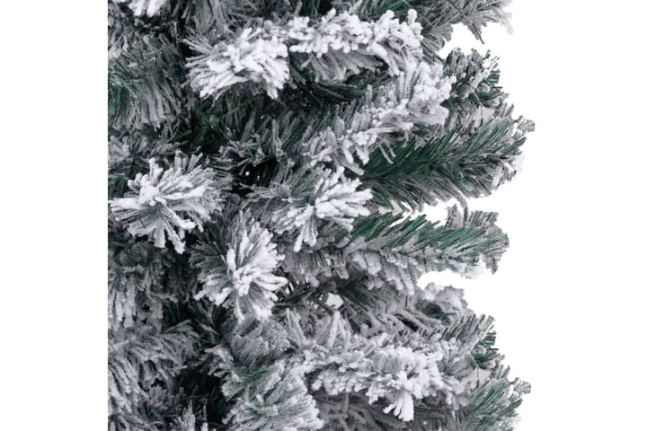 Kapea tekojoulukuusi lumihuurteella vihreä 120 cm PVC - Sisustustuotteet - Joulukoristeet & juhlakoristeet - Joulukoristeet - Tekokuusi