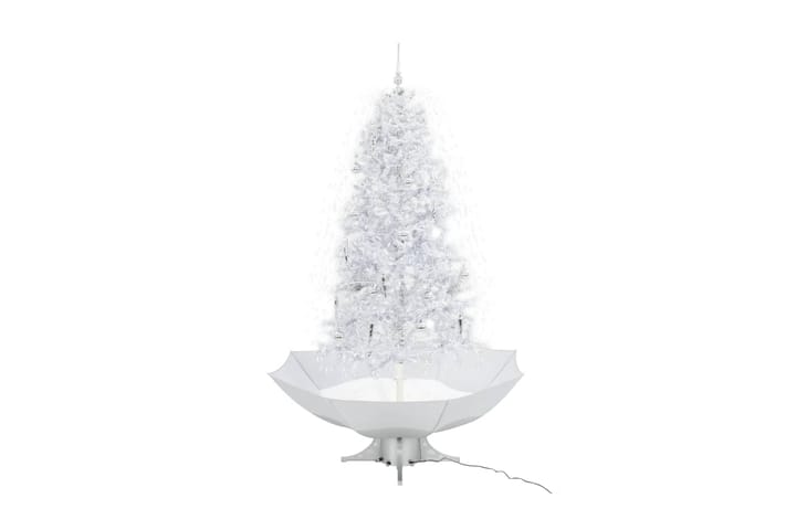 Lunta satava joulukuusi sateenvarjopohjalla valkoinen 190 cm - Valkoinen - Kodintekstiilit & matot - Matto - Tasokudotut matot