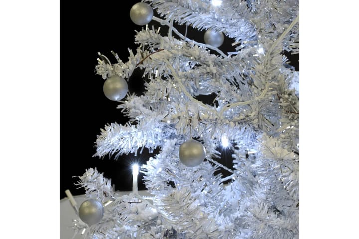 Lunta satava joulukuusi sateenvarjopohjalla valkoinen 190 cm - Valkoinen - Sisustustuotteet - Joulukoristeet & juhlakoristeet - Joulukoristeet - Tekokuusi