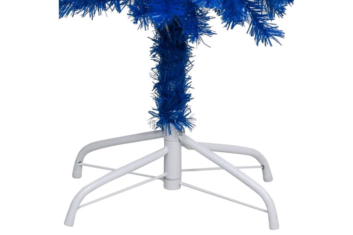 Tekojoulukuusi LED-valolla ja palloilla sininen 180 cm PVC - Sisustustuotteet - Joulukoristeet & juhlakoristeet - Joulukoristeet - Tekokuusi