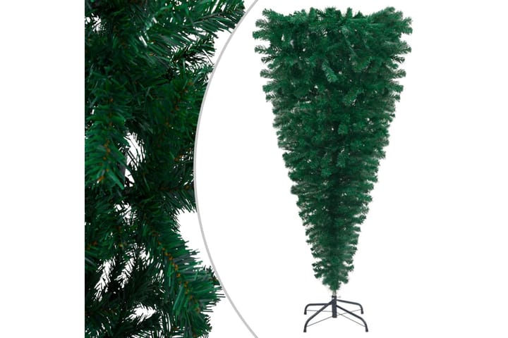 Tekokuusi ylösalainen jalustalla vihreä 120 cm - Sisustustuotteet - Joulukoristeet & juhlakoristeet - Joulukoristeet - Tekokuusi