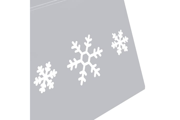 Joulukuusen helma hopea ja valkoinen 68x25 cm - Hopea - Sisustustuotteet - Joulukoristeet & juhlakoristeet - Joulukoristeet