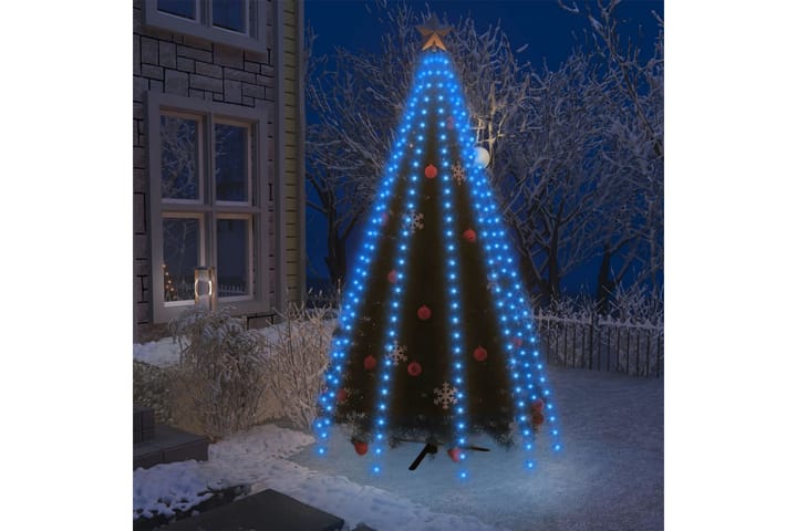 Joulukuusen valoverkko 250 LED-valoa sininen 250 cm - Sininen - Sisustustuotteet - Joulukoristeet & juhlakoristeet - Joulukoristeet