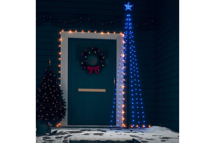 Kartio joulukuusi 136 sinistä LEDiä 70x240 cm - Sisustustuotteet - Joulukoristeet & juhlakoristeet - Joulukoristeet