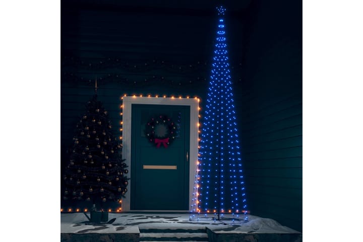 Kartio joulukuusi 400 sinistä LED-valoa 100x360 cm - Sisustustuotteet - Joulukoristeet & juhlakoristeet - Joulukoristeet