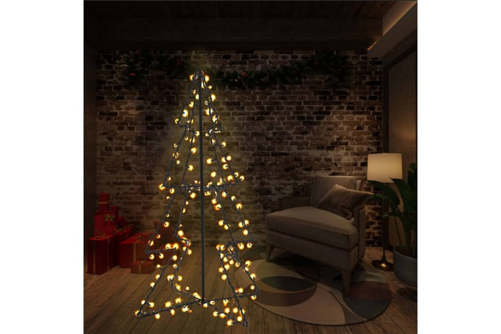 Kartionmallinen joulukuusi 160 LEDiä 78x120cm - Valkoinen - Sisustustuotteet - Joulukoristeet & juhlakoristeet - Joulukoristeet - Tekokuusi