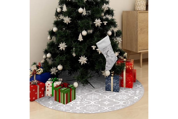Ylellinen joulukuusen jalustapeite sukalla 90 cm kangas - Sisustustuotteet - Joulukoristeet & juhlakoristeet - Joulukoristeet - Joulukuusen jalka