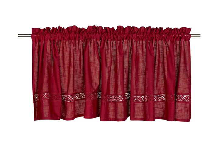 Verhokappa Sanna 55x250 cm Punainen - Fondaco - Sisustustuotteet - Kodintekstiilit - Verhot