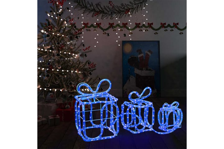Joulukoriste lahjapaketit 180 LED-valoa sisä-/ulkokäyttöön - Sisustustuotteet - Sisustusesineet - Kynttilänjalat & lyhdyt