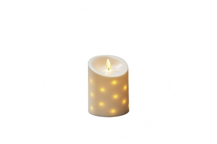 Kynttilä 10,5x13,7 cm Paristokäyttöinen LED Valkoinen - Konstsmide - Sisustustuotteet - Kynttilä & tuoksut - LED-kynttilä