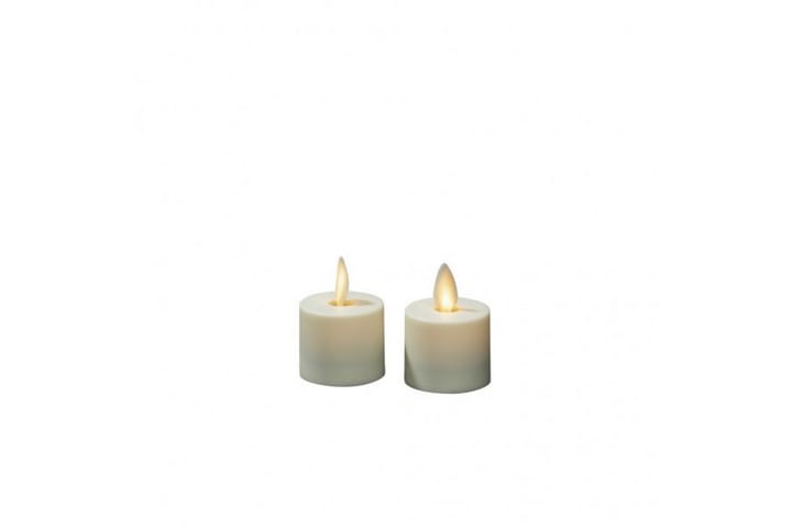 Kynttilä 3,5x5 cm LED 2-setti Kermanvalkoinen - Konstsmide - Sisustustuotteet - Kynttilät ja tuoksut - LED-kynttilä