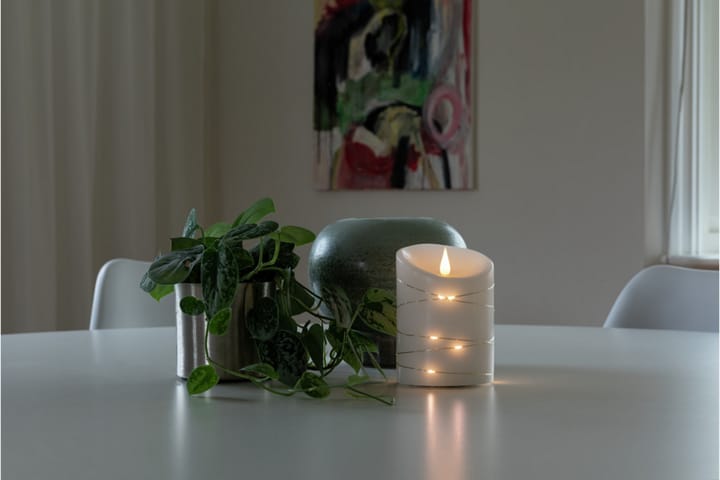 Vahakynttilä 10x14 cm LED Valkoinen - Konstsmide - Sisustustuotteet - Kynttilät ja tuoksut - LED-kynttilä