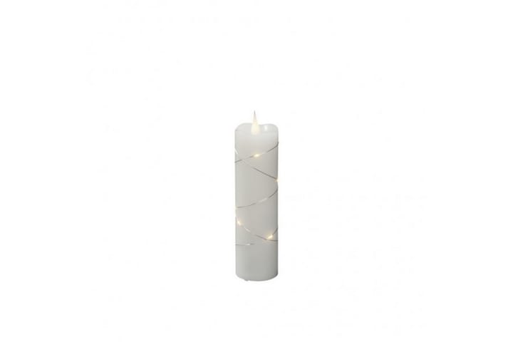 Vahakynttilä 5x17,8 cm LED Valkoinen - Konstsmide - Sisustustuotteet - Kynttilä & tuoksut - LED-kynttilä