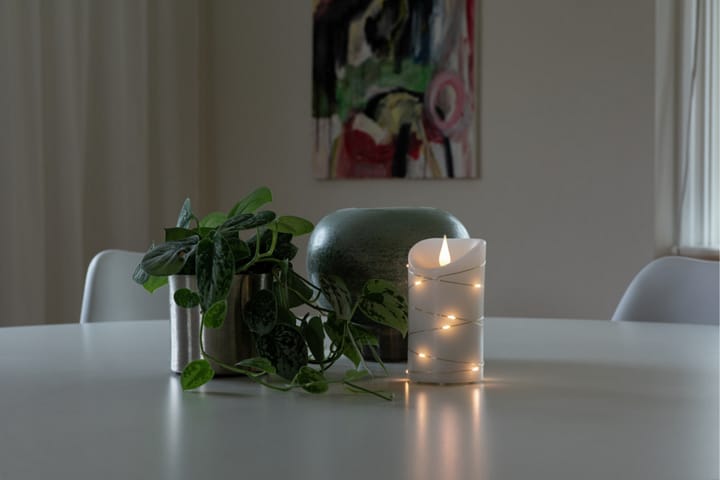 Vahakynttilä 7,5x13,5 cm LED Valkoinen - Konstsmide - Sisustustuotteet - Kynttilät ja tuoksut - LED-kynttilä