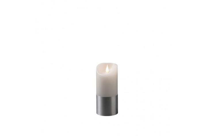 Vahakynttilä Hopeafoliolla 17,5 cm Valkoinen/Musta - Konstsmide - Sisustustuotteet - Kynttilät ja tuoksut - LED-kynttilä