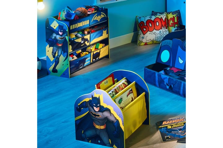 Lasten Lelulaatikosto Batman Sininen/Keltainen - DC Comics - Huonekalut - Lasten kalusteet - Lastenhuoneen säilytys - Lastenhuoneen hylly