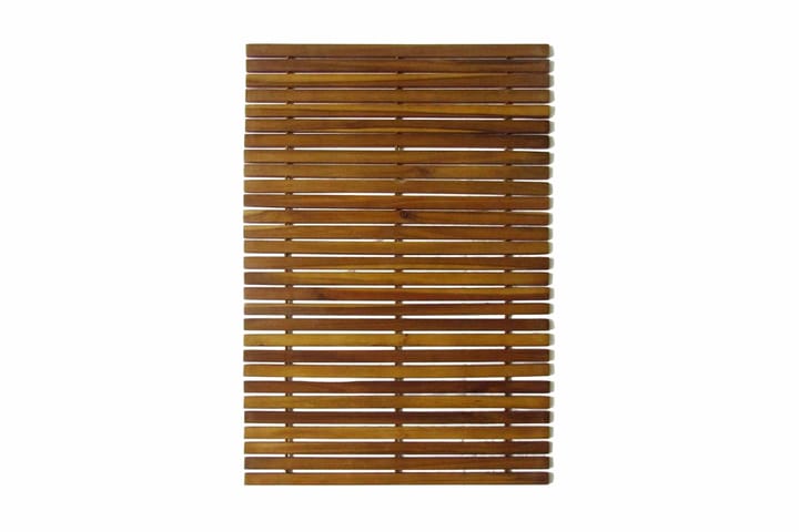 2 kpl Akaasia Kylpymatto 80 x 50 cm - Ruskea - Puutarhakalusteet - Terassipöydät - Retkipöydät