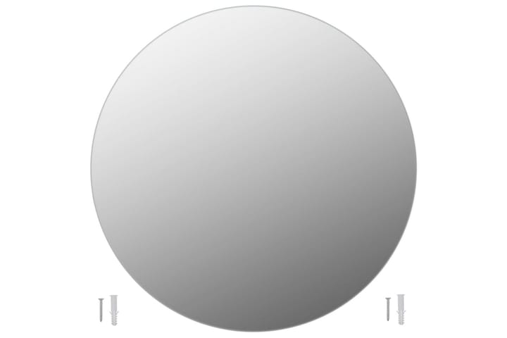 Kehyksetön peili pyöreä 80 cm lasi - Hopea - Sisustustuotteet - Peilit