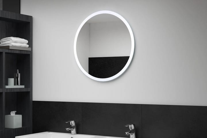 Kylpyhuoneen LED-peili 60 cm - Hopea - Sisustustuotteet - Seinäkoristeet - Kellot