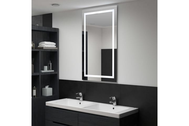 Kylpyhuoneen LED-peili kosketussensorilla 60x100 cm - Hopea - Sisustustuotteet - Peilit