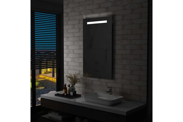 Kylpyhuoneen LED-seinäpeili 60x100 cm - Hopea - Sisustustuotteet - Peilit
