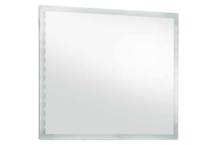 Kylpyhuoneen LED-seinäpeili 60x50 cm - Hopea - Sisustustuotteet - Peilit