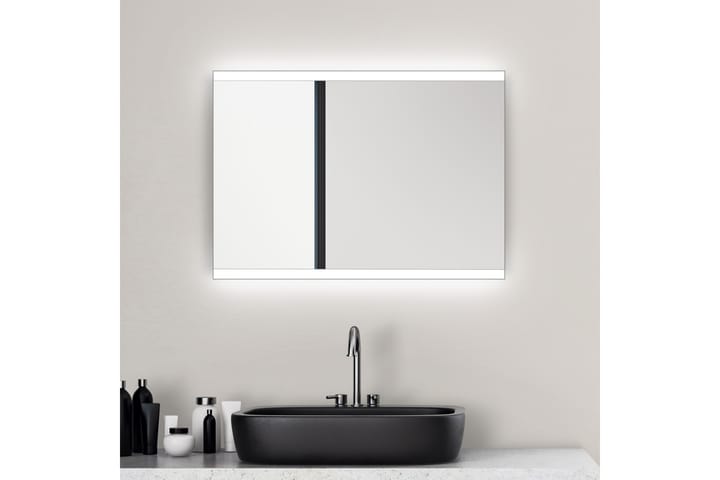 Kylpyhuonepeili Stockhyltan 70 cm LED-valaistus - Sisustustuotteet - Peili