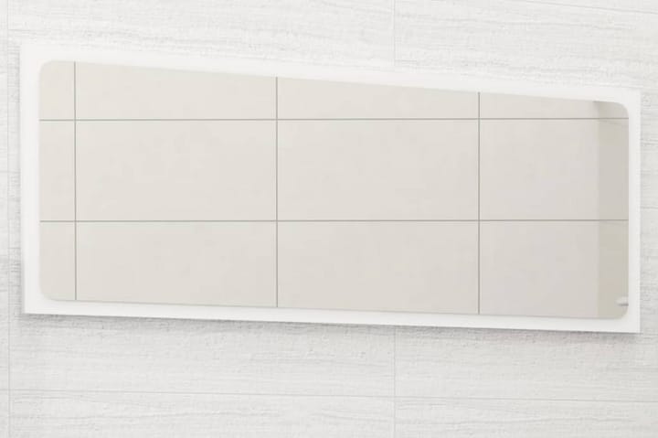 Kylpyhuonepeili valkoinen 90x1,5x37 cm lastulevy - Sisustustuotteet - Peilit