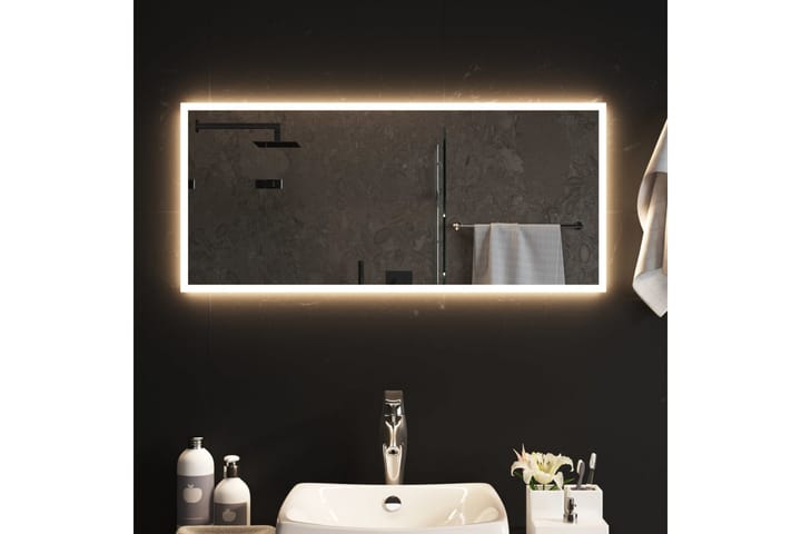LED-kylpyhuoneen peili 90x40 cm - Läpinäkyvä - Sisustustuotteet - Peili