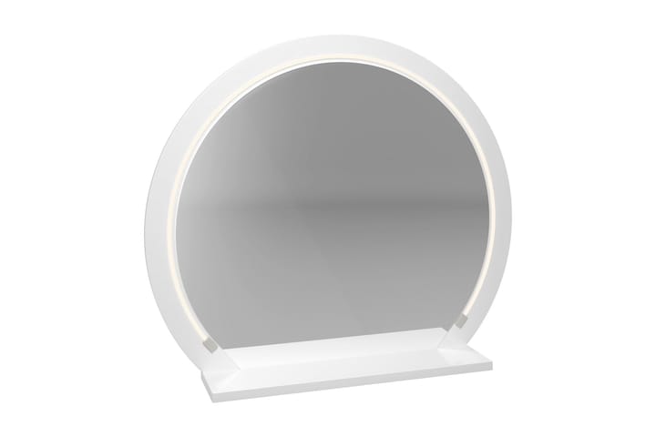 Seinäkiinnitteinen peili Hazzard 59 cm - Peili/Valkoinen - Sisustustuotteet - Peilit