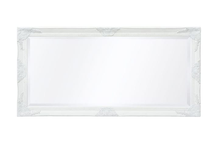 Seinäpeili Barokkityylinen 120x60 cm Valkoinen - Valkoinen - Sisustustuotteet - Peilit