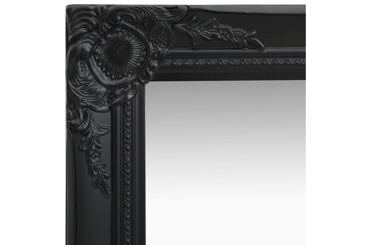 Seinäpeili barokkityylinen 50x120 cm musta - Musta - Sisustustuotteet - Peili