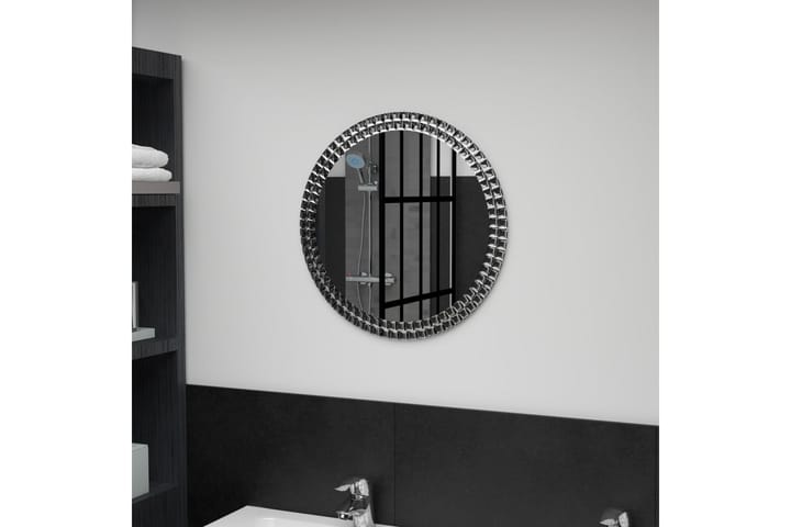 Seinäpeili pyöreä 50 cm karkaistu lasi - Hopea - Sisustustuotteet - Peili