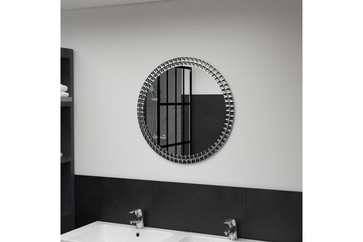 Seinäpeili pyöreä 60 cm karkaistu lasi - Hopea - Sisustustuotteet - Peilit