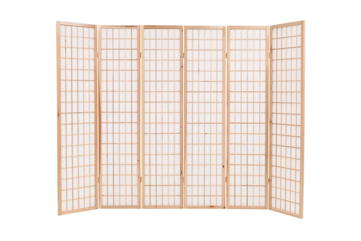 Taitettava tilanjakaja japanilaistyylinen 240x170cm - Ruskea - Sisustustuotteet - Pienet kalusteet - Tilanjakajat & sermit
