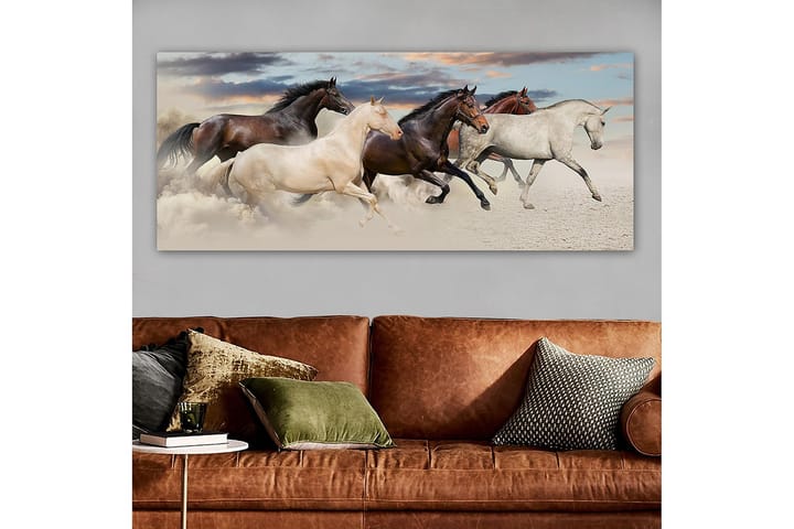 Canvastaulu YTY Animals Monivärinen - 120x50 cm - Sisustustuotteet - Seinäkoristeet - Canvas-taulut