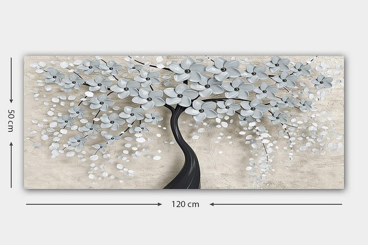 Canvastaulu YTY Floral & Botanical Monivärinen - 120x50 cm - Sisustustuotteet - Seinäkoristeet - Canvas-taulut