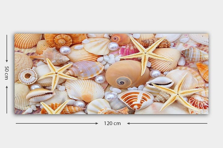 Canvastaulu YTY Nautical & Beach Monivärinen - 120x50 cm - Sisustustuotteet - Seinäkoristeet - Canvas-taulut