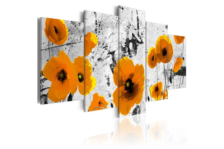 Taulu Poppies In The Royal Color 200x100 - Saatavana usean kokoisena - Sisustustuotteet - Tapetit - Valokuvatapetit