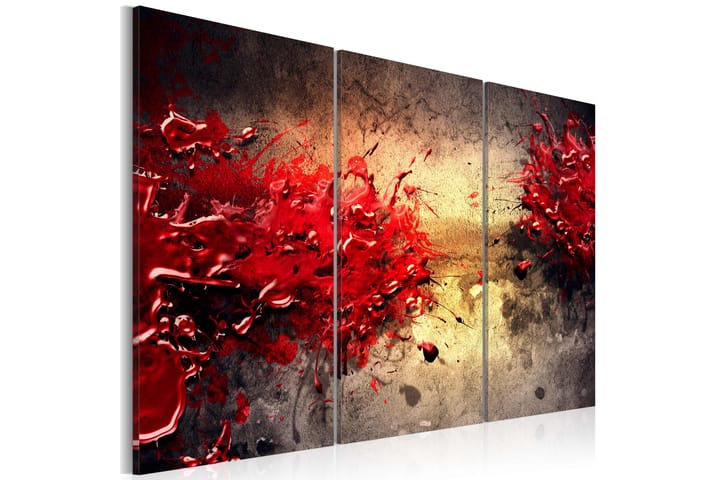 Taulu Red Splash 60x40 - Saatavana usean kokoisena - Sisustustuotteet - Seinäkoristeet - Canvas-taulut