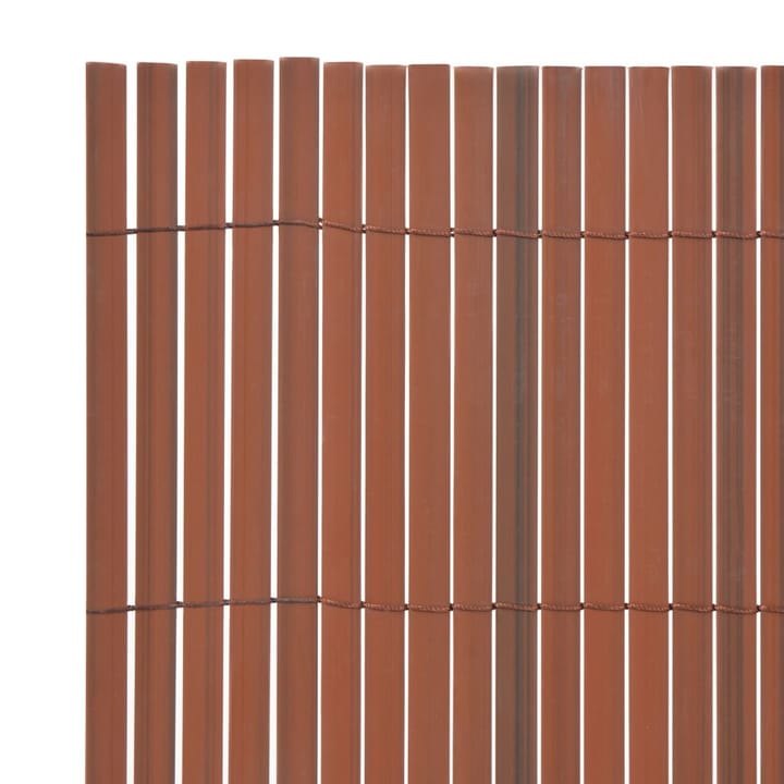 Kaksipuolinen puutarha-aita PVC 90x300 cm ruskea - Ruskea - Sisustustuotteet - Seinäkoristeet - Sisustusmuovi & laattakoriste - Ikkunakalvot
