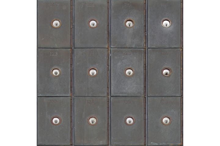 Paneelitapetti Industrial metal Cabinets 1.56X3 m - Mindthegap - Sisustustuotteet - Seinäkoristeet - Tapetit - Kuviolliset tapetit